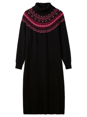 Foto van product SHEEGO Gebreide jurk framboos / oudroze / zwart / wit