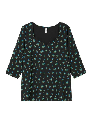 Foto van product SHEEGO Shirt donkerblauw / lichtgroen / zwart