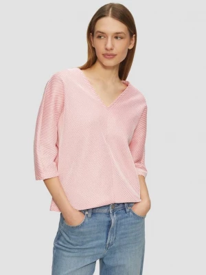 Foto van product Shirt met gestructureerde strepen en vleermuismouwen s.Oliver roze