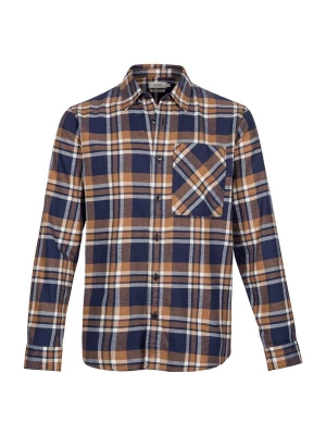 Foto van product Shiwi Overhemd 'Luke' lichtbeige / indigo / bruin