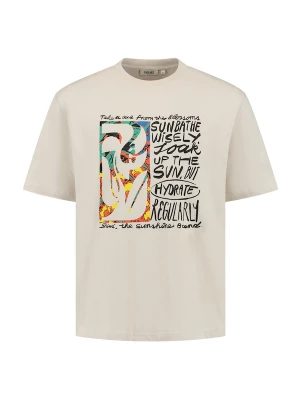 Foto van product Shiwi Shirt 'Jay Flower Block' beige / turquoise / kreeft / zwart