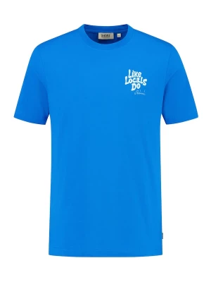 Foto van product Shiwi Shirt 'Liam Like Locals Do' azuur / wit