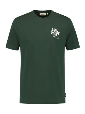 Foto van product Shiwi Shirt 'Liam Like Locals Do' donkergroen / wit