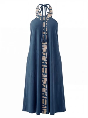 Foto van product Shop Karey Zomerjurk 'Natura Maxi Dress' blauw