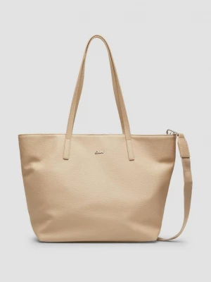 Foto van product Shopper in lederlook met afneembare schouderriem s.Oliver beżowy