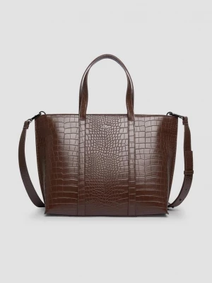 Foto van product Shopper met animal motief en afneembare riemen s.Oliver bruin