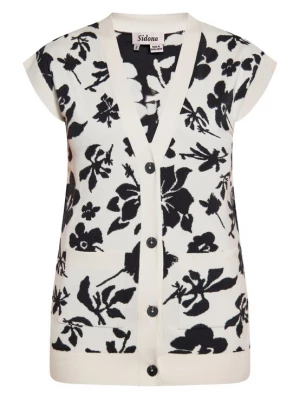 Foto van product Sidona Gebreid vest zwart / wolwit