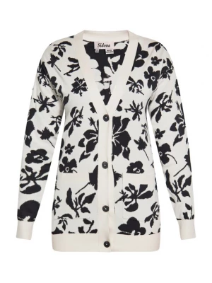 Foto van product Sidona Gebreid vest zwart / wolwit