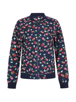 Foto van product Sidona Tussenjas donkerblauw / lichtgroen / lichtrood / wit