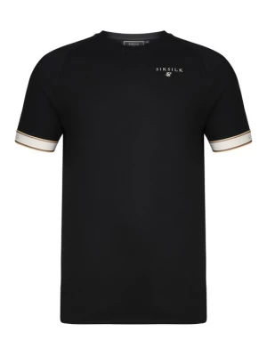 Foto van product SikSilk Shirt 'Tech' donkerbruin / goudgeel / zwart / wit