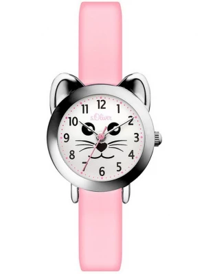 Foto van product Siliconen horloge in kattendesign s.Oliver roze