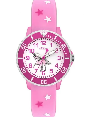 Foto van product Siliconen horloge met eenhoornmotief s.Oliver roze