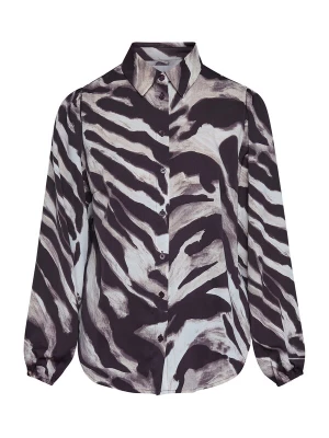 Foto van product SISTERS POINT Blouse 'EBBEY' chocoladebruin / lichtbruin / offwhite