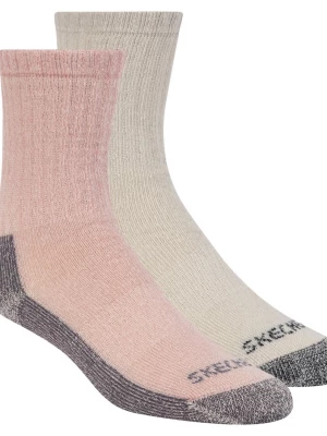 Foto van product Skechers 2 Pack Woheren's Crew Woolsokken CM Mauve, Maat Medium