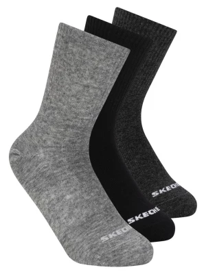 Foto van product Skechers 3 Pack Boys' Crew Cottonsokken CM Grijs, Maat Medium
