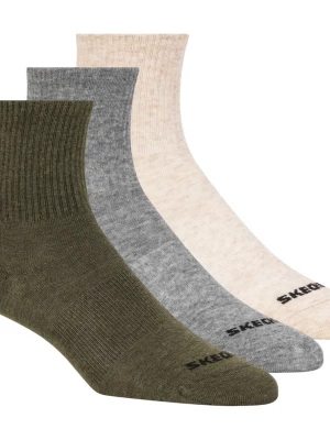 Foto van product Skechers 3 Pack Boys' Crew Cottonsokken CM Groen, Maat Medium