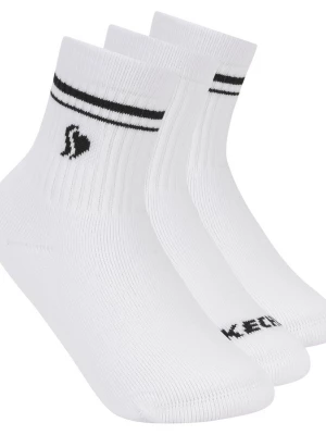 Foto van product Skechers 3 Pack Girls' Low Crew Ribbedsokken CM Wit, Maat Small