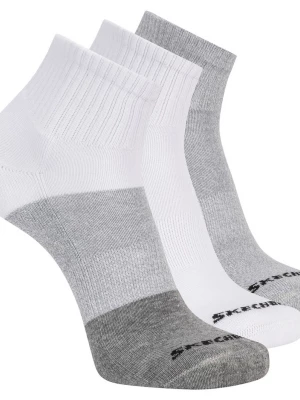 Foto van product Skechers 3 Pack heren's Colorblock Quartersokken CM Grijs, Maat Large