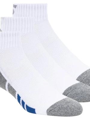Foto van product Skechers 3 Pack heren's Half Terry Quarter Crewsokken CM Wit, Maat Large
