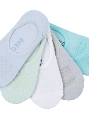 Foto van product Skechers 5 Pack Woheren's Linersokken CM Blauw / Turkoois, Maat Medium