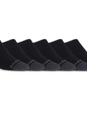 Foto van product Skechers 6 Pack Boys' No Showsokken CM Zwart, Maat Small