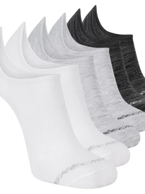 Foto van product Skechers 6 Pack heren's Sneaker Linersokken CM Wit / Zwart, Maat Large