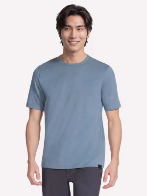 Foto van product Skechers GO DRI Pima Crew Top CM Blauw / Purper, Maat Small