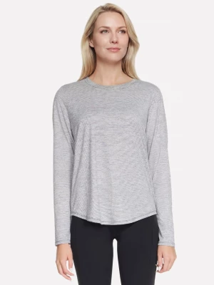 Foto van product Skechers GO DRI Swift Stripe Long Sleeve Crew Top CM Zwart