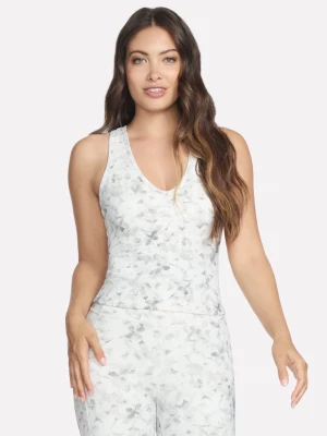 Foto van product Skechers GO FLEX RIB Floral Mirage V-Neck Tank Top CM Zilver / Grijs