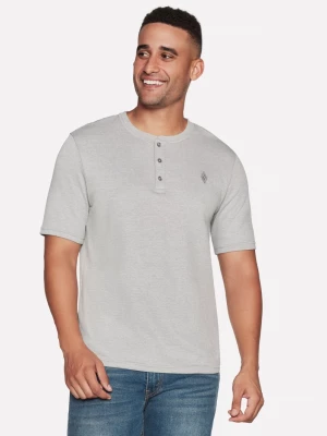 Foto van product Skechers GOKNIT Pique short Sleeve Henley Top CM Licht Grijs, Maat Small
