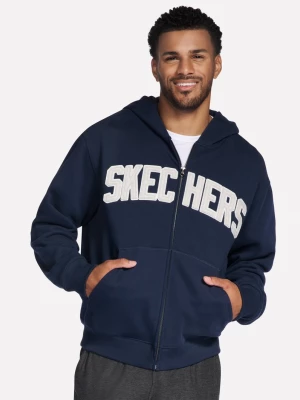 Foto van product Skechers Max Soft Full Zip hoodie CM Marine, Maat Small
