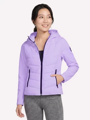 Foto van product Skechers Performance Elite Cozy Fit Hooded jack CM Wit / Licht Purper