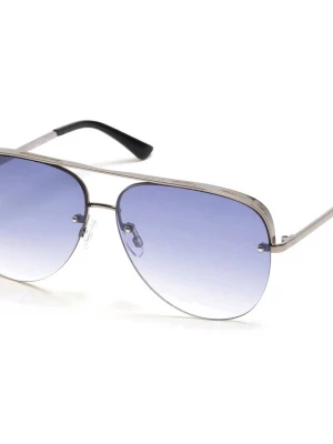 Foto van product Skechers Semi-Rimless Metal Aviator CM Gunmetal / Zwart