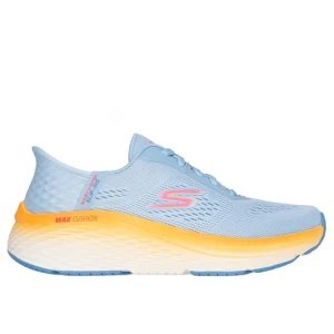 Foto van product Skechers Slip-ins: Max Cushioning Elite 2.0 Sneaker CM Blauw / Oranje, Vegan, Mag in de wasmachine