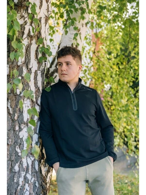 Foto van product SKECHERS Sweatshirt 'Skechers Skech-Knits Burst 1 / 4 Zip' zwart