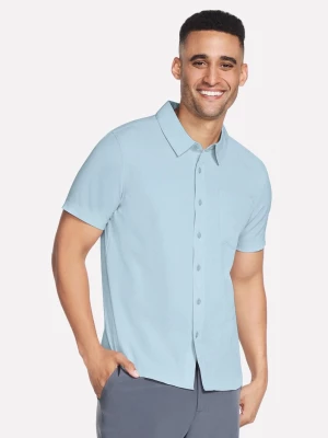 Foto van product Skechers The GO WALK Air short Sleeve Shirt CM Wit / Blauw, Maat Small