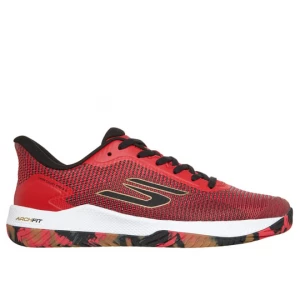 Foto van product Skechers Viper Court Pro 2.0 - Pickleball Sneaker CM Rood / Zwart, Arch Fit złoty