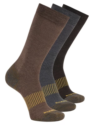 Foto van product Skechers Work: 3 Pack heren's Over Calf Compressionsokken CM Bruin, Maat Large