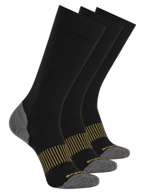 Foto van product Skechers Work: 3 Pack heren's Over Calf Compressionsokken CM Zwart, Maat Large
