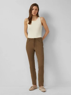 Foto van product Slim fit-broek van katoensatijn s.Oliver bruin