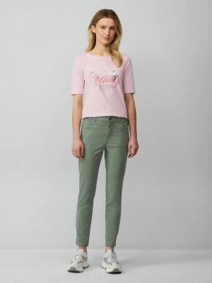 Foto van product Slim fit enkelbroek van katoensateen s.Oliver groen