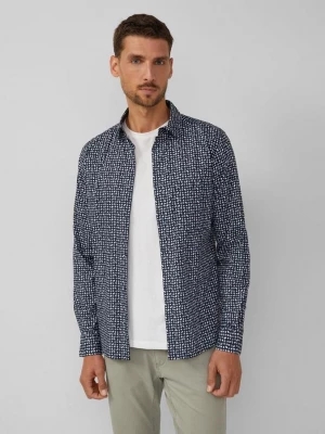 Foto van product Slim fit: gedessineerd overhemd van stretchkatoen s.Oliver blauw