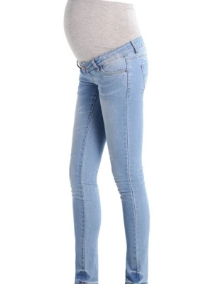 Foto van product Slim fit jeans Mamalicious lichtblauw denim