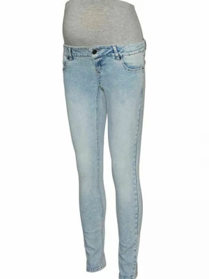 Foto van product Slim fit jeans Mamalicious lichtblauw denim