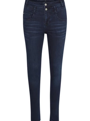 Foto van product Slim fit jeans My Essential Wardrobe donkerblauw denim