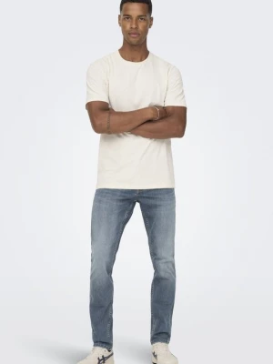 Foto van product Slim fit jeans Only & Sons donkerblauw denim