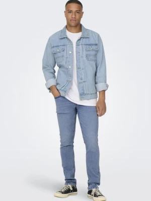 Foto van product Slim fit jeans Only & Sons lichtblauw denim