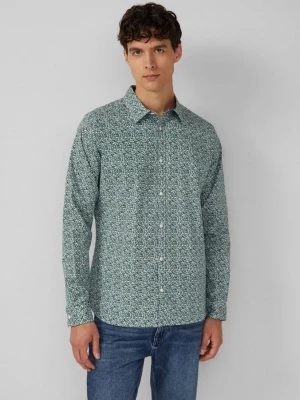 Foto van product Slim fit: katoenen overhemd met all-over print s.Oliver groen