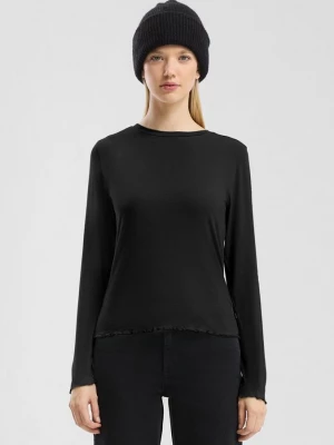 Foto van product Slim-fit lange mouw van stretchviscose QS zwart