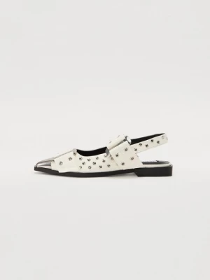 Foto van product Slingback ballerina´s Steve Madden wit